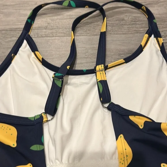 Hanna Andersson Black and Lemon Print One Piece Swimsuit 🍋 - Picture 7 of 8